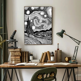 Modern Abstract Typography Art Poster