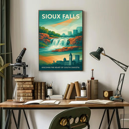 Discover Sioux Falls Wall Art Print