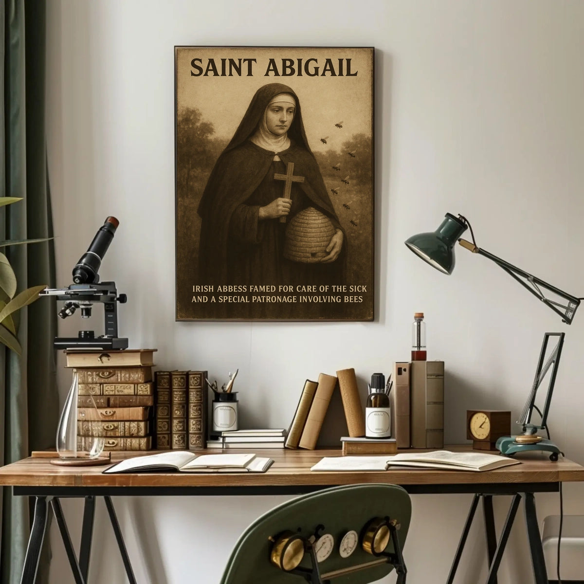 Saint Abigail Irish Abbess Poster