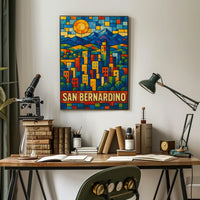 San Bernardino Cityscape Poster