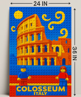 Colosseum LEGO Art Print Wall Decor PosterGoat