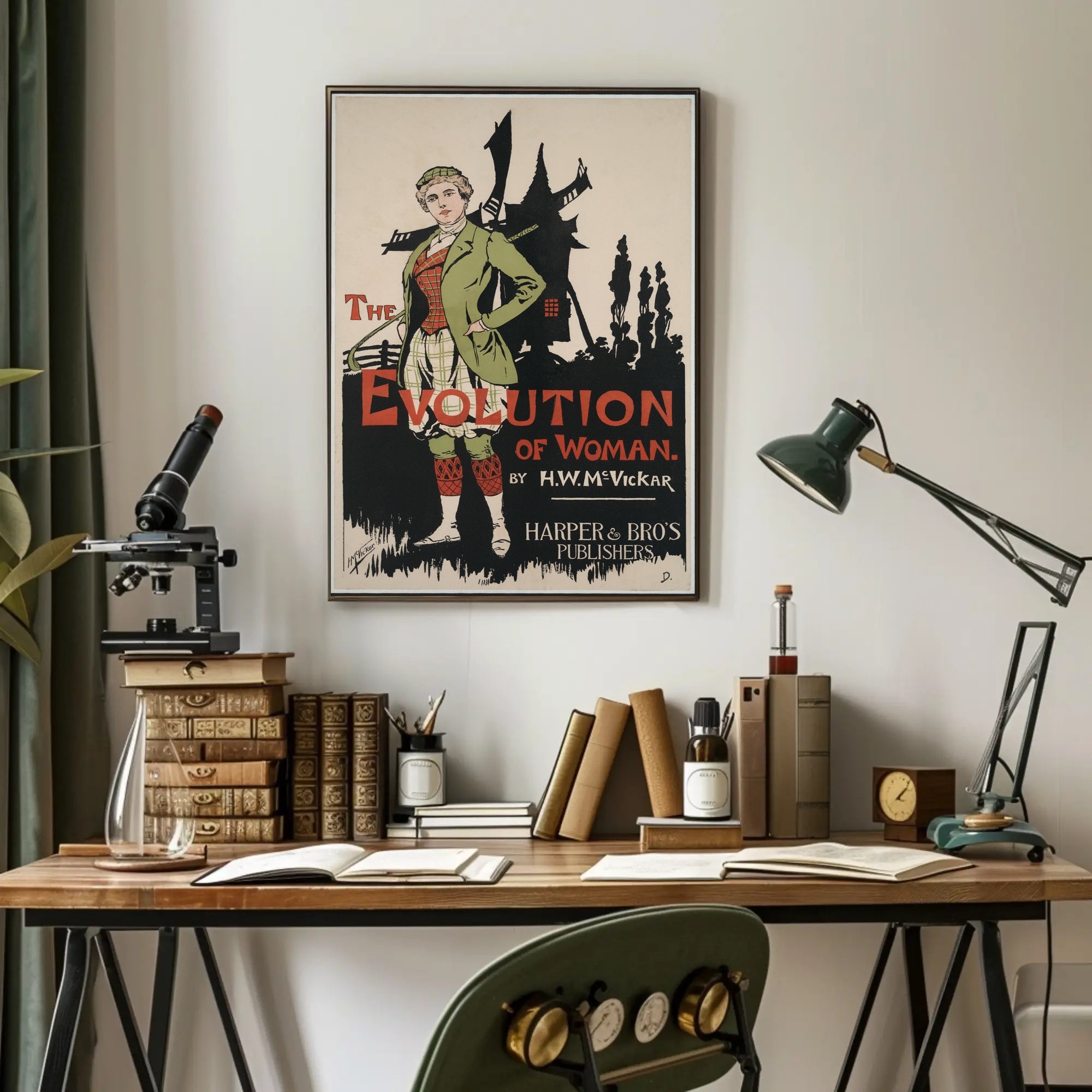 Evolution Of Woman Art Print Poster Vintage Decor