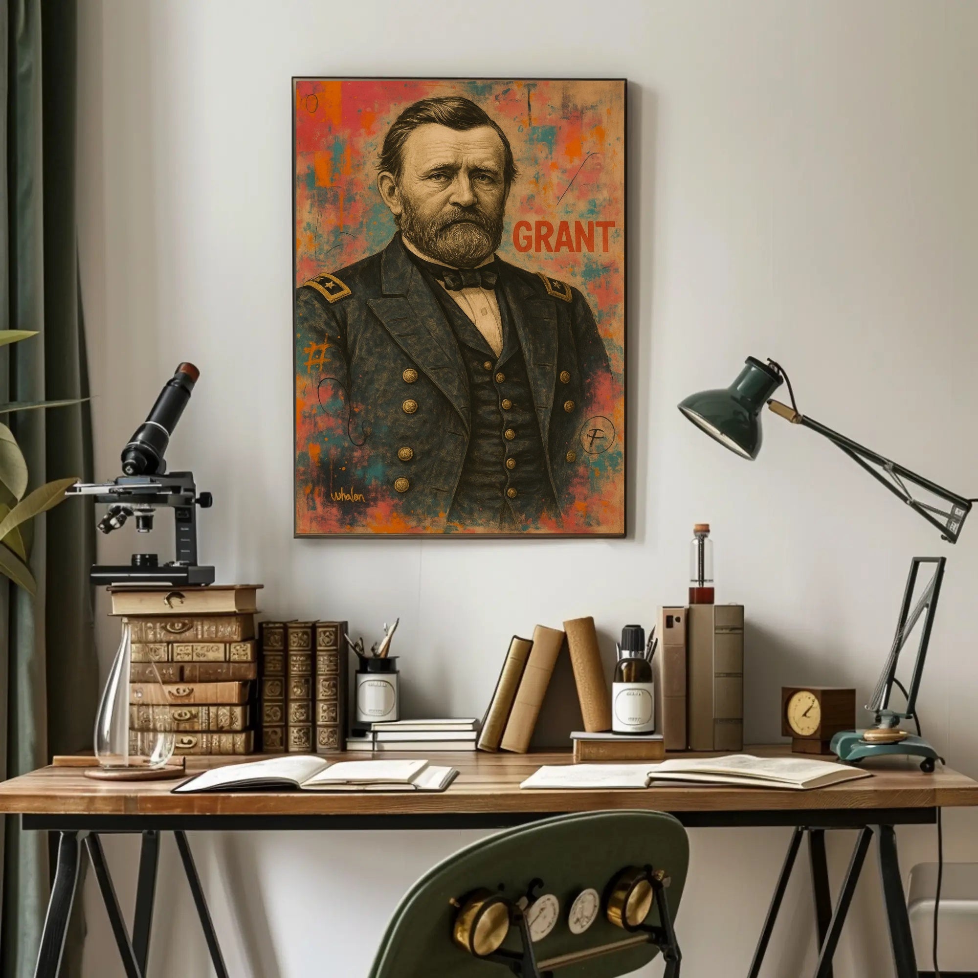 Grant Military Portrait Historical Presidential Poster