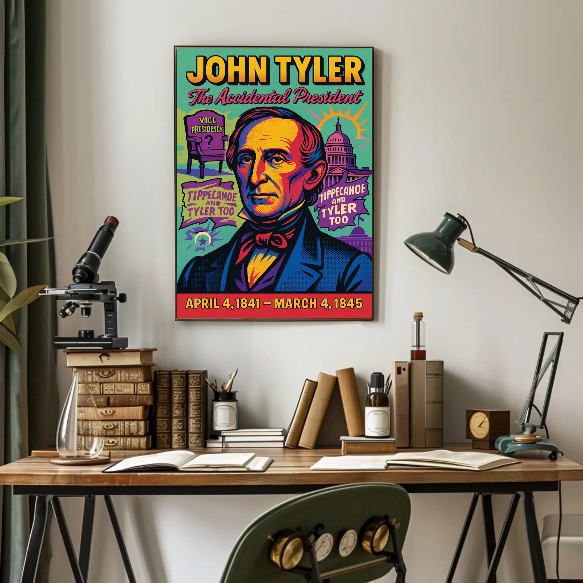 John Tyler The Accidental President Poster PosterGoat