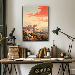 Acropolis of Athens: Ancient Beauty Travel Poster
