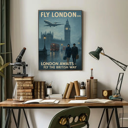 Fly London 1970 Poster