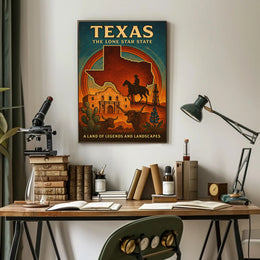Texas Legends Western Adventure Cultural or Heritage Poster