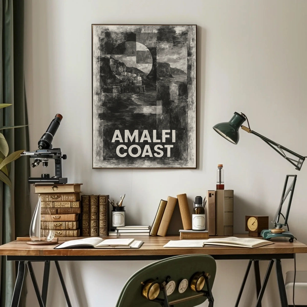 Amalfi Coast Poster Wall Art Coastal Decor Scenic Print