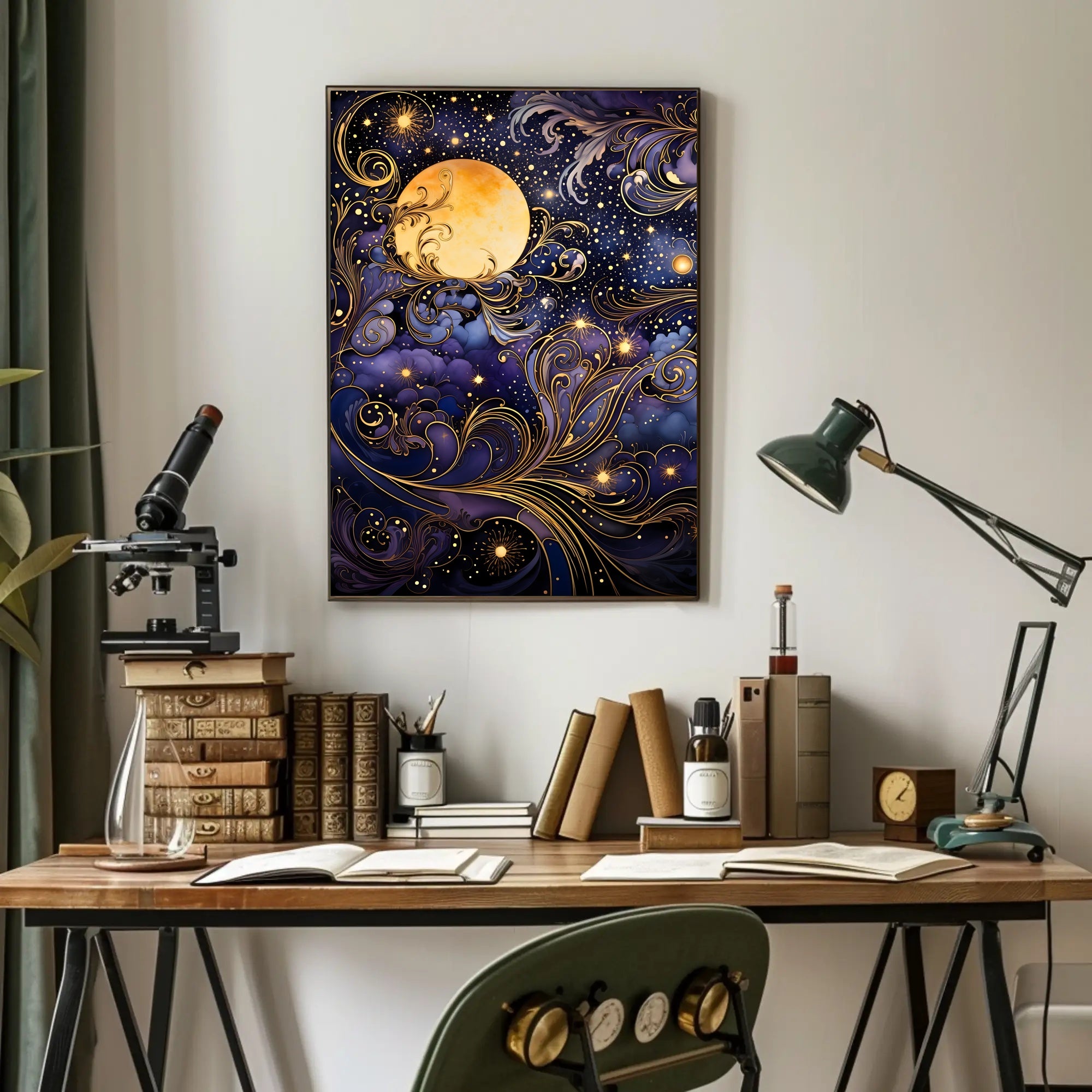 Mystical Moonlit Night Artistry Fantasy or Mythology Poster