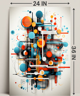 Abstract Geometric Symphony Abstract Poster PosterGoat