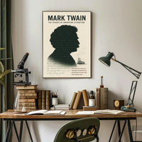 Mark Twain Vintage Inspiration Motivational or Quote Poster PosterGoat