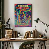 Anchorage Northern Glow Poster