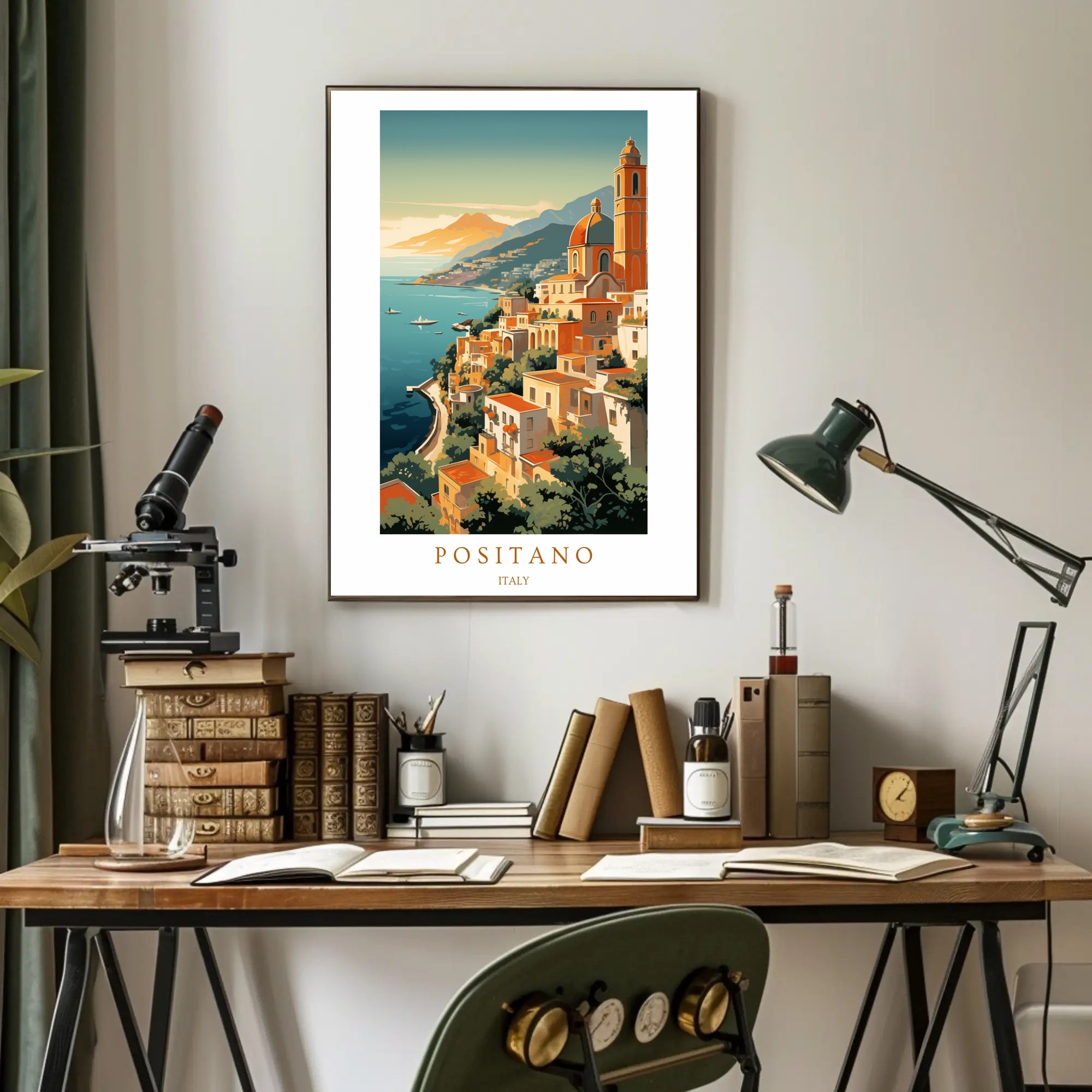 Scenic Views of Positano Poster PosterGoat