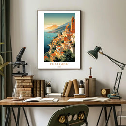 Scenic Views of Positano Poster PosterGoat