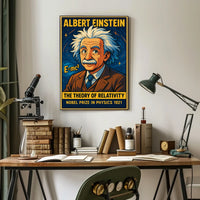 Einstein Relativity Cosmic Landscape Wanderlust Poster