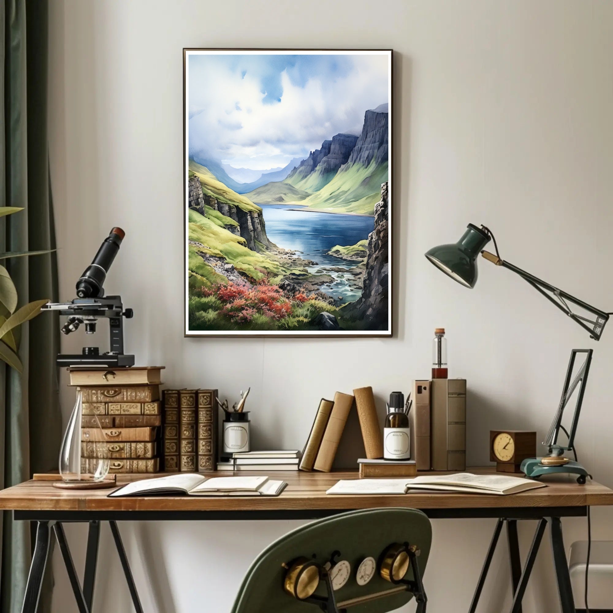 Tranquil Highland Landscape Poster PosterGoat