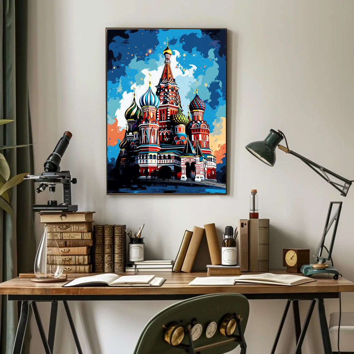 Saint Basil's Cathedral Whimsical Artistic Cultural Heritage Poster
