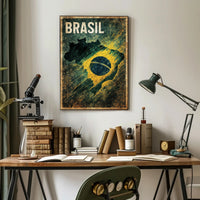 Brasil - National Pride Poster PosterGoat