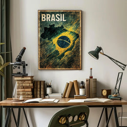 Brasil - National Pride Poster PosterGoat