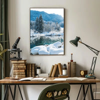 Winter Serenity in a National Park Poster