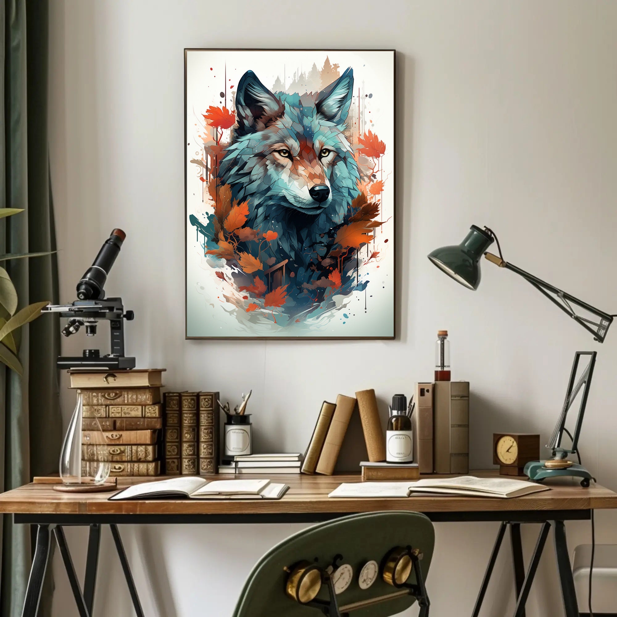 The Majestic Wolf Poster PosterGoat