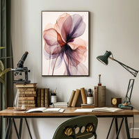 Stylized Floral Abstract Art Print - Abstract, Artistic, or Pop Culture Poster