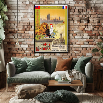 Paris to London – Chemin de Fer du Nord Poster