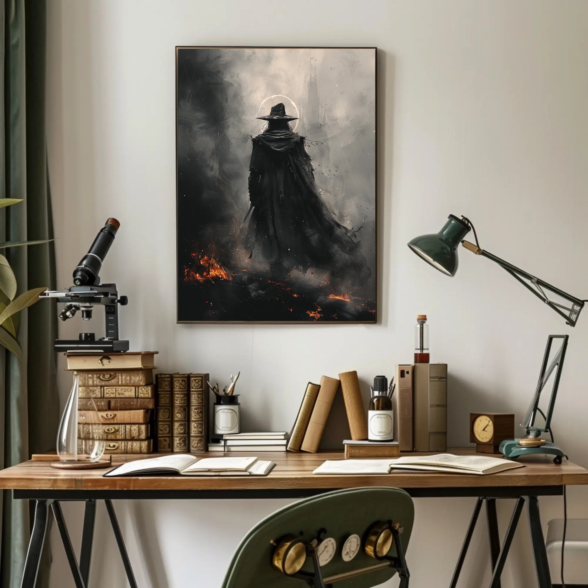The Enigmatic Wanderer Art Print Poster for Home Decor and Travel Enthusiasts PosterGoat
