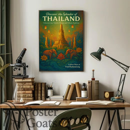 Thailand's Vibrant Wonders: Travel Poster