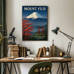 Mount Fuji Cultural Icon of Japan Poster