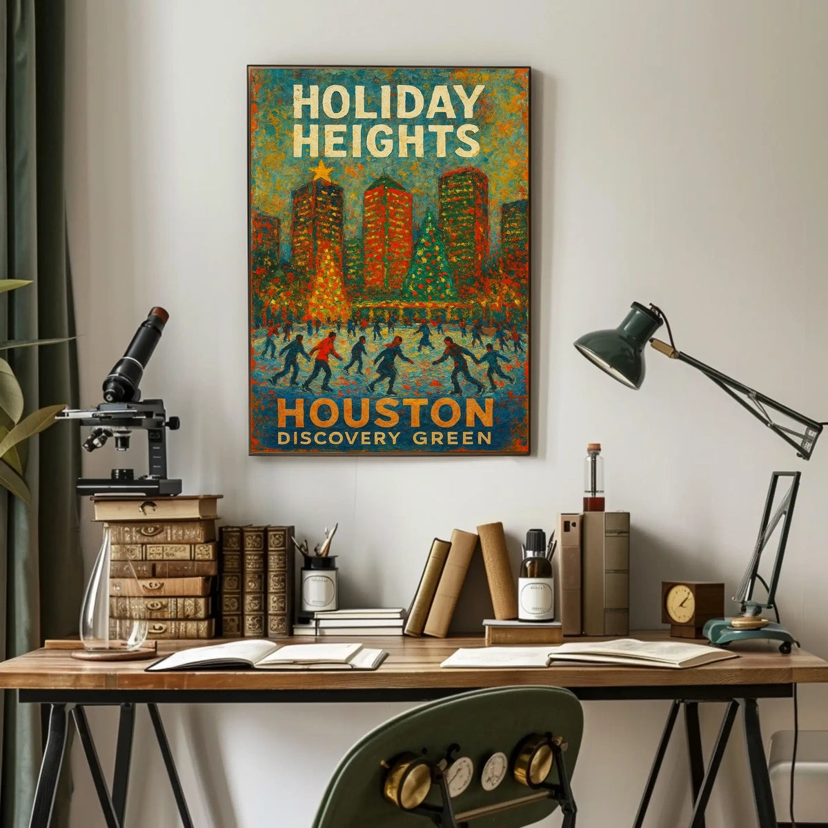 Holiday Heights At Houston Discovery Poster