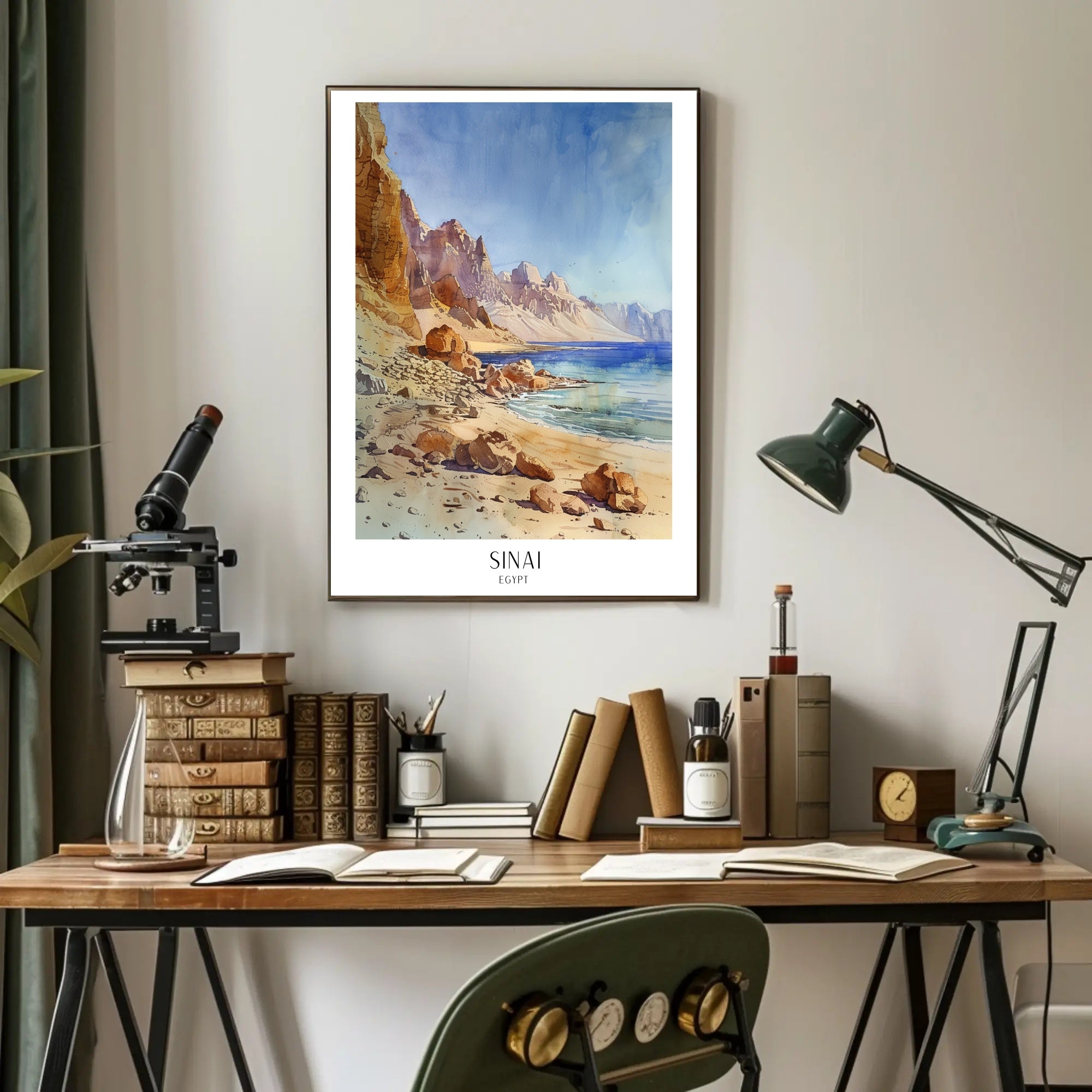 Sinai Landscape Poster PosterGoat