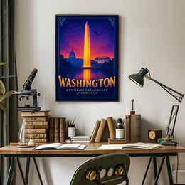 Washington A Twilight Dreamscape Poster