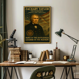 Zachary Taylor Serious Military Attire Historical or Presidential Poster