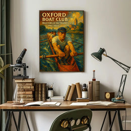 Oxford Boat Club Masters Of The Thames Poster