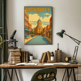 McKinney, Texas A Vintage Tribute Poster