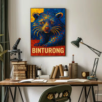 Binturong Mosaic Art Poster