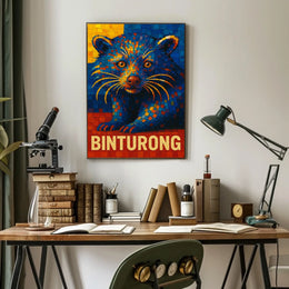 Binturong Mosaic Art Poster