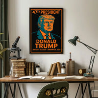 Trump Resolute Statesman Pop Art Patriotic Poster