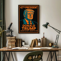 Trump Resolute Statesman Pop Art Patriotic Poster