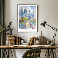 Singapore Skyline Poster PosterGoat