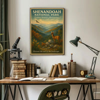 Shenandoah National Park Vintage Landscape National Park Poster