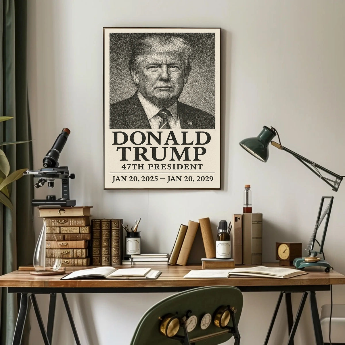 Trump 47th President Scenic Patriotic Decor Poster