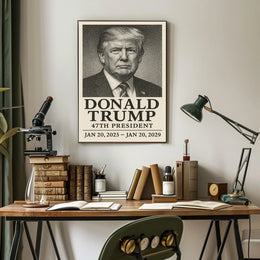 Trump 47th President Scenic Patriotic Decor Poster