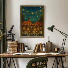Albuquerque Desert Glow Poster