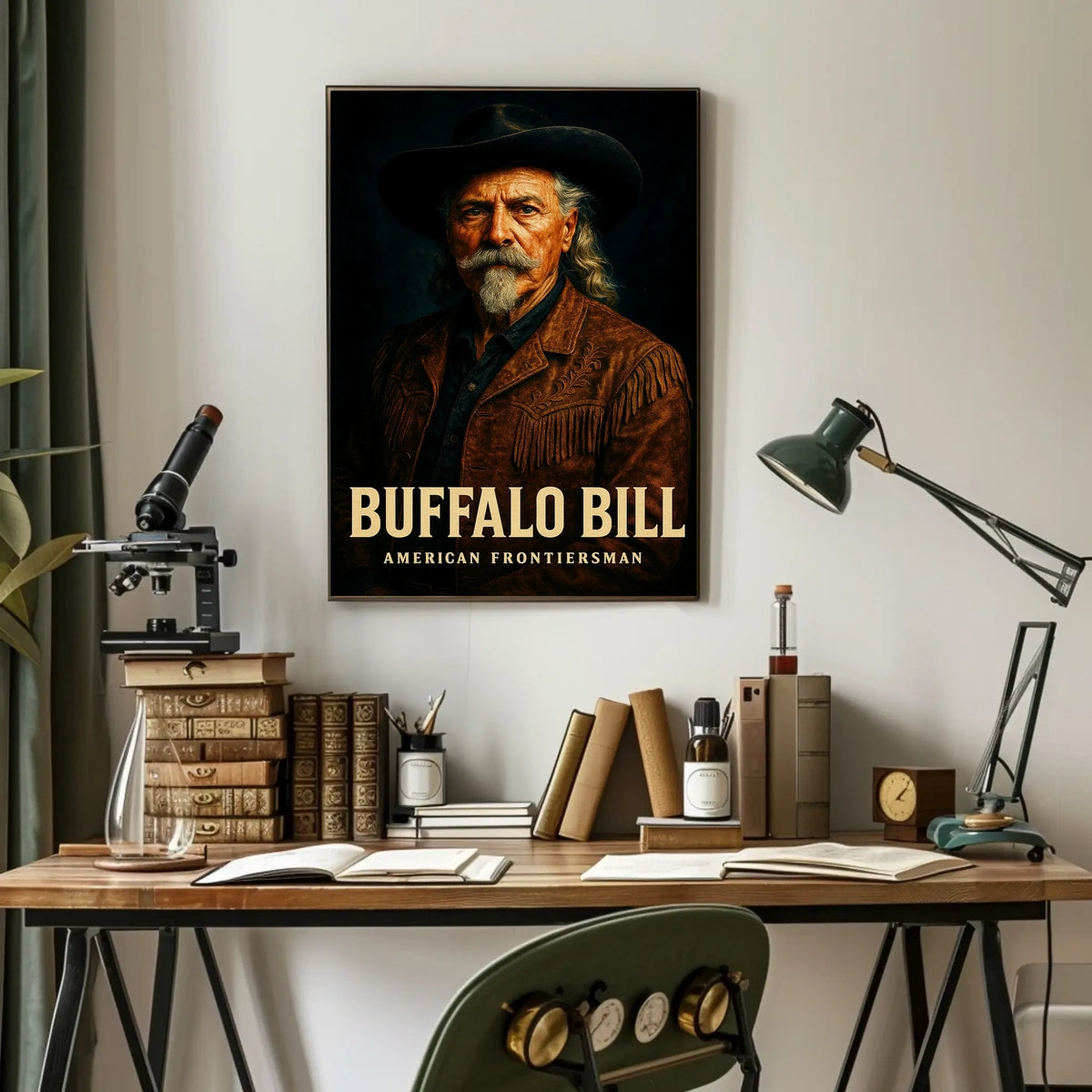 Buffalo Bill Classic Portrait Cultural or Heritage Poster