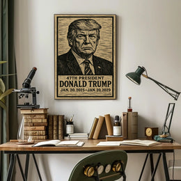 Donald Trump 47Th President Tribute Patriotic Leadership Wall Art Collection Poster