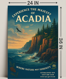 Experience the Majesty of Acadia Poster PosterGoat