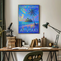 Aitutaki Cook Islands Paradise Poster