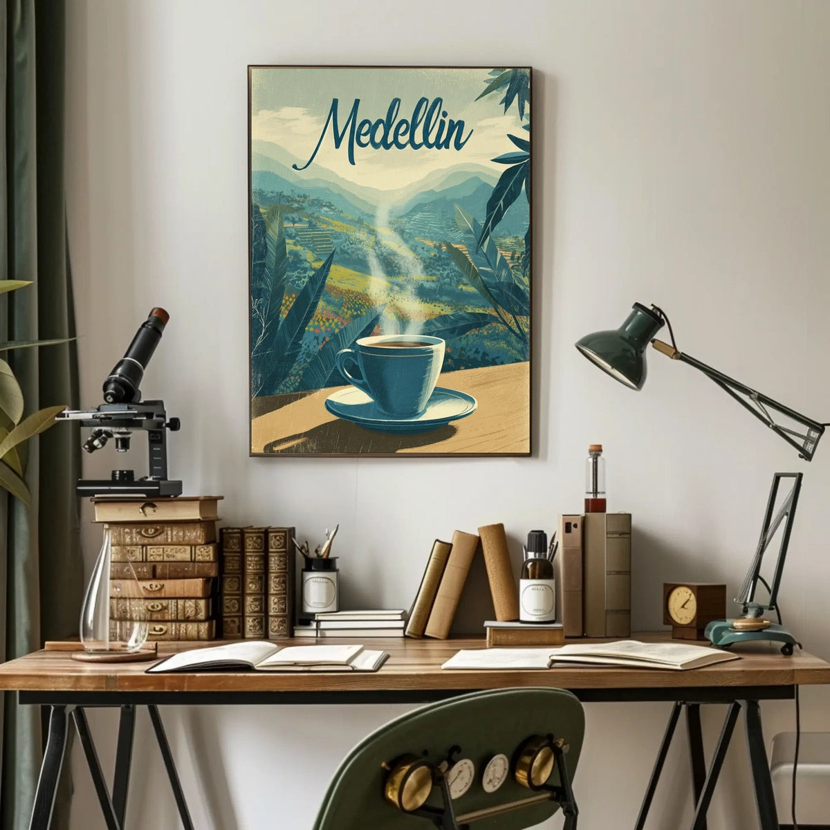 Medellin Coffee Experience Poster